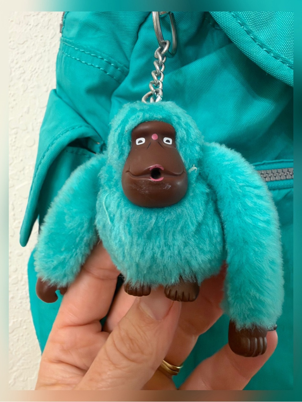 Kipling Ravier Backpack - Turquoise Teal - Picture 3 of 15